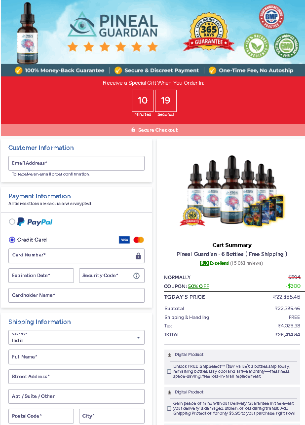 checkout page